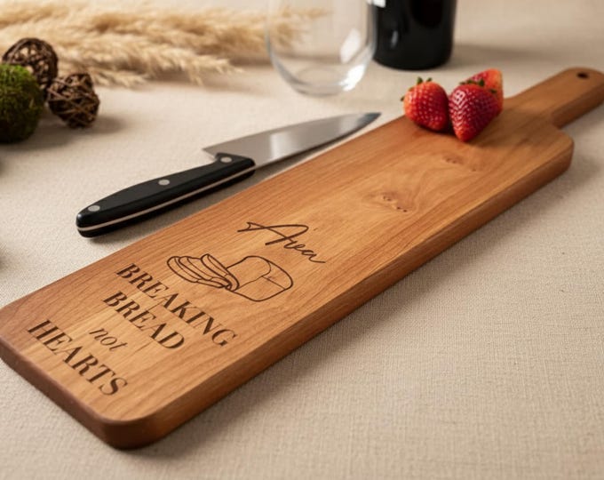 Personalized Cutting Board, Bread Board: Custom Engraved Bread Board, Bread Baker Gift, Baker Gift, Fresh Bread, Chef Gift, Gift For Her