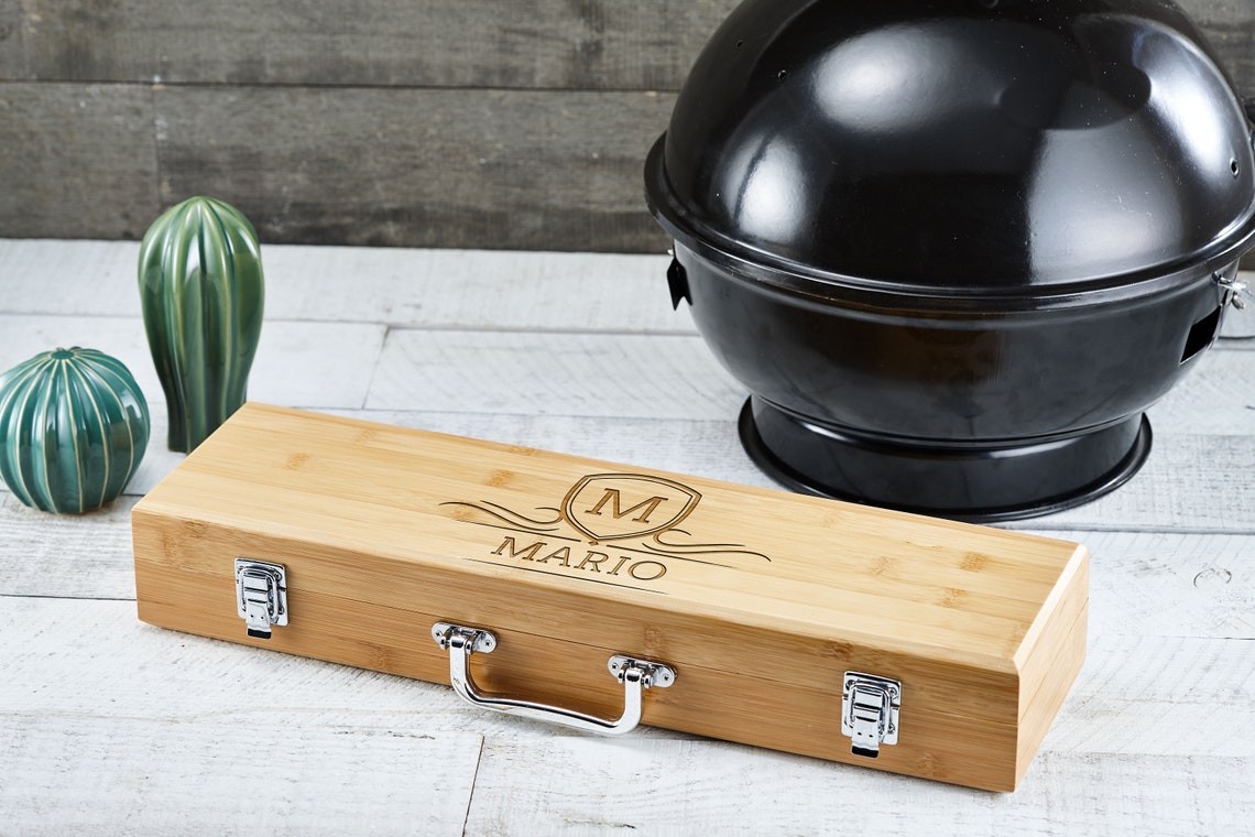 Personalized BBQ Set Engraved BBQ Set Customized BBQ Utensil Etsy
