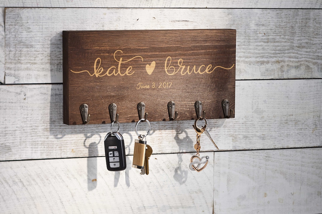 Personalized Key Hanger, Custom Key Hook, Engraved Key Personalized Key Hanger, Custom Key Hook, Engraved Key