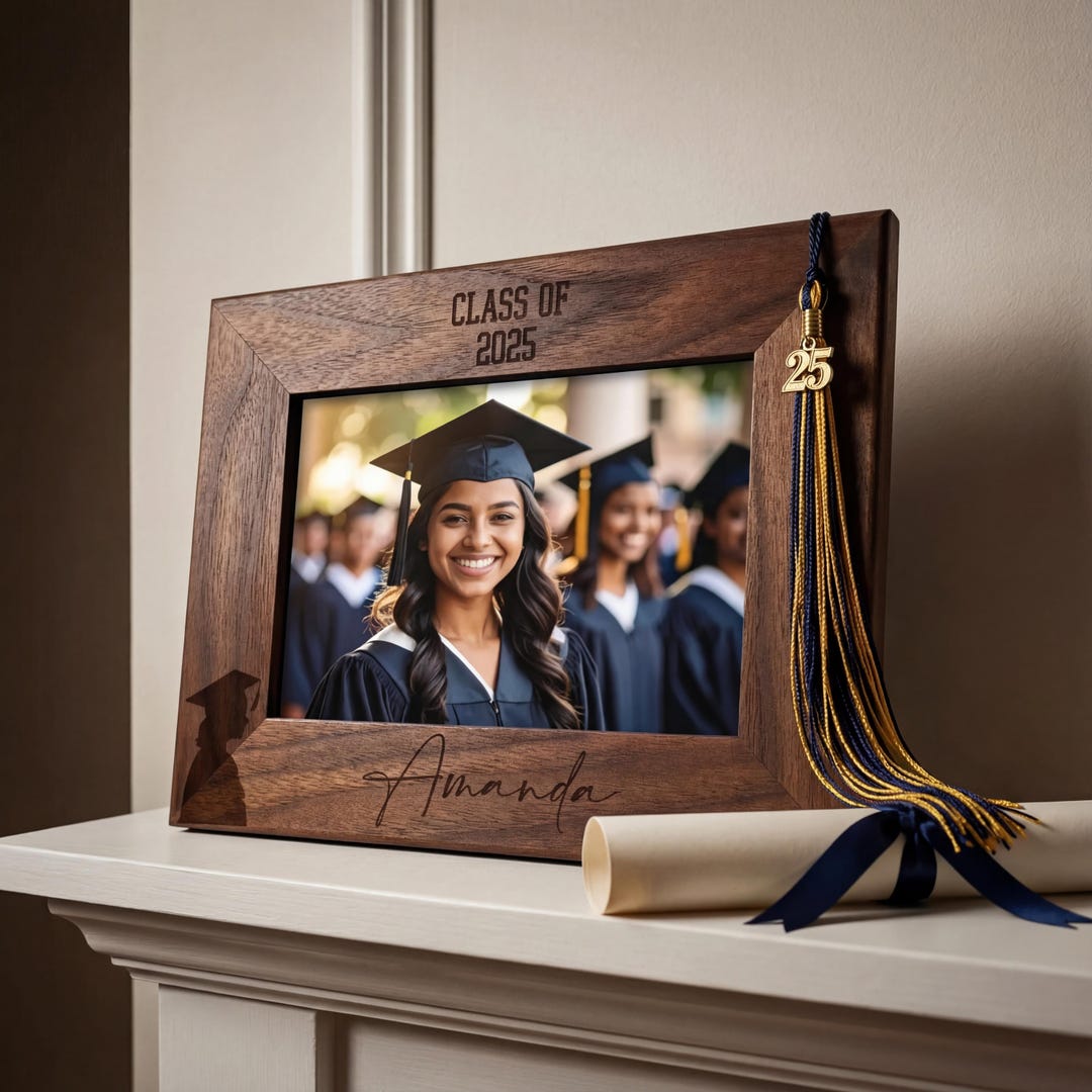 Gradution Frame Custom Picture Frame, Graduation Gift, Personalized Picture Frame ...