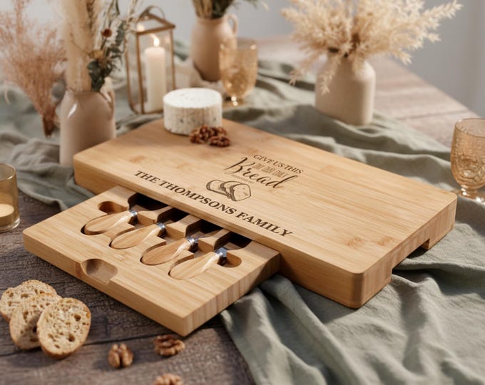 Personalized Charcuterie Board, bible Verse: Cheese Board With tools, Religious Gift, Christian Gift, Family Gift, Kitchen Gift