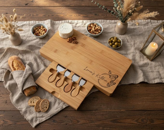 Personalized Charcuterie Board – Butterfly Theme: Custom Engraved  Cheese Board, Gift for Mom. Grandma, Birthday, Kitchen Decor