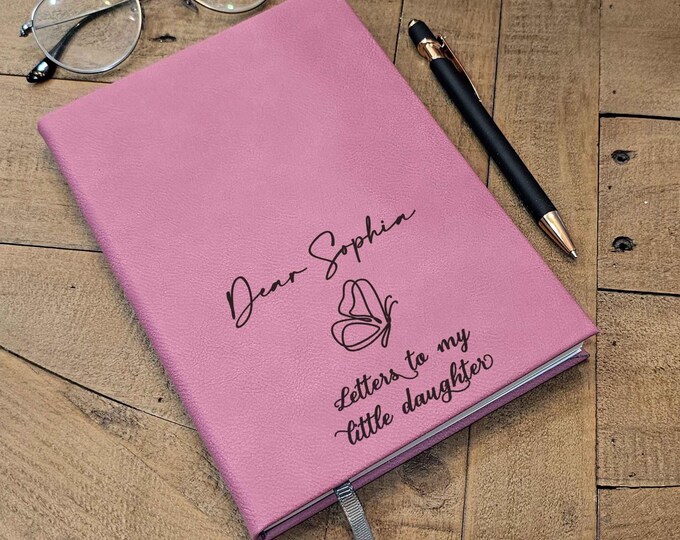 Personalized Journal for Daughter And Mom – Custom Engraved Notebook: Mother Daughter Memento, Office Accessories, Stationary, Birthday Gift