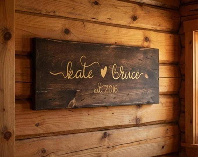 Custom wood signs, Personalized Family name wood sign, Rustic Wall Sign, Farmhouse Style Decor,  Decorative Sign, Housewarming gift