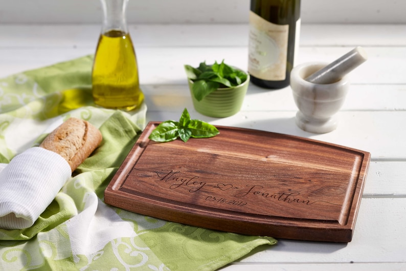 Personalized Cutting Board,Custom cutting board, Engraved cutting board, housewarming gifts, wedding gifts, Christmas gift image 3