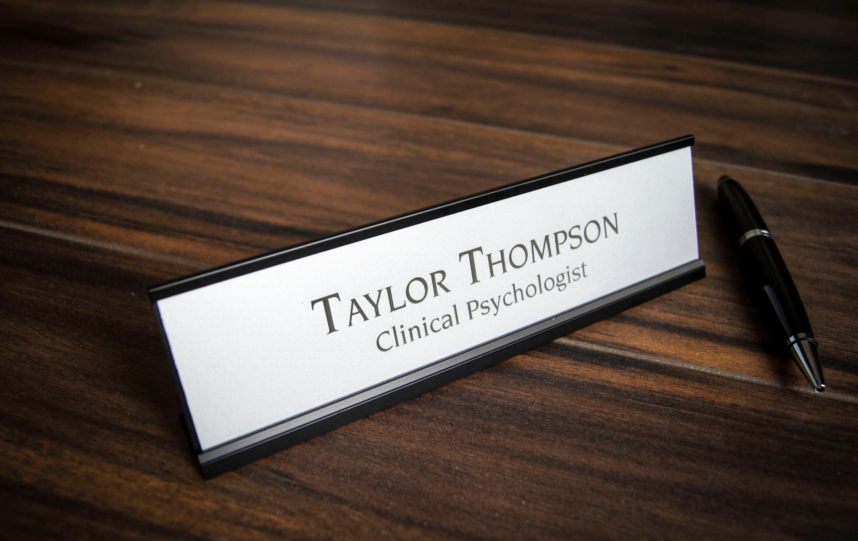 Personalized Desk Name Plate Customized Desk Name Executive