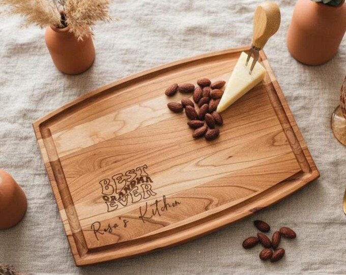Personalized Cutting Board, Grandma Gift: Charcuterie Board, Birthday Gift, Mother's Day Present, Gift For Her, Kitchen gift, Christmas gift