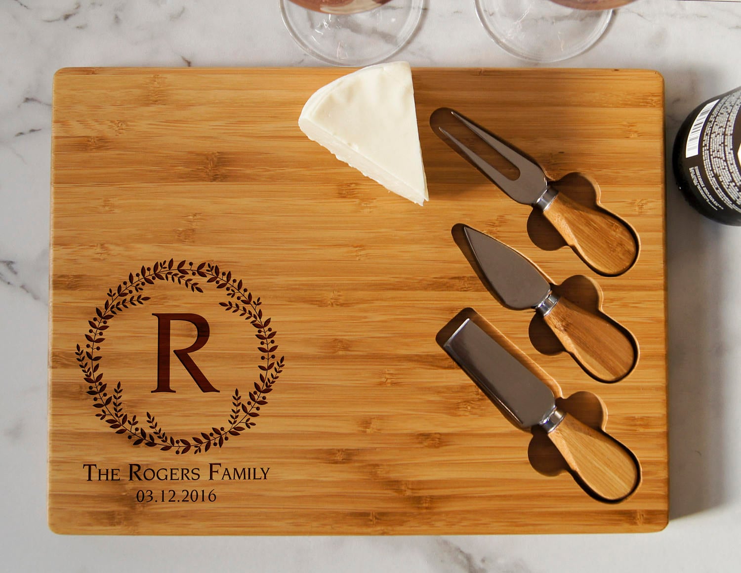 Personalized cheese board set Custom cheese board set Etsy
