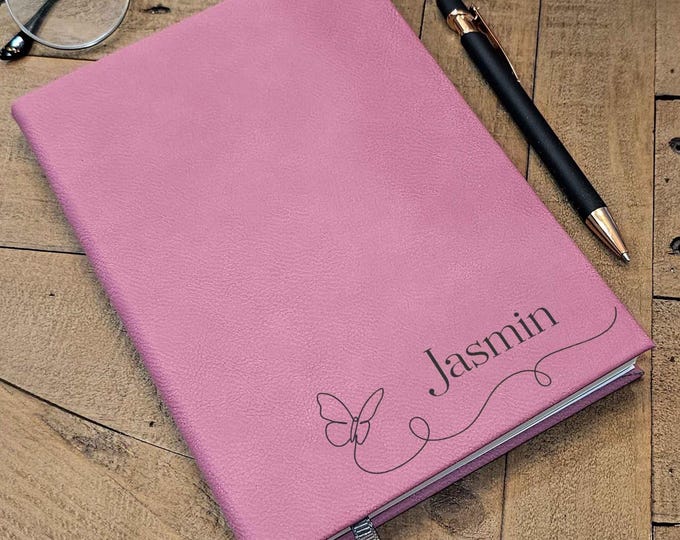Personalized Journal For Her - Custom Engraved Notebook: Mother's Day, Coworker, Teacher, Office Accessories, Stationary, Birthday Gifts