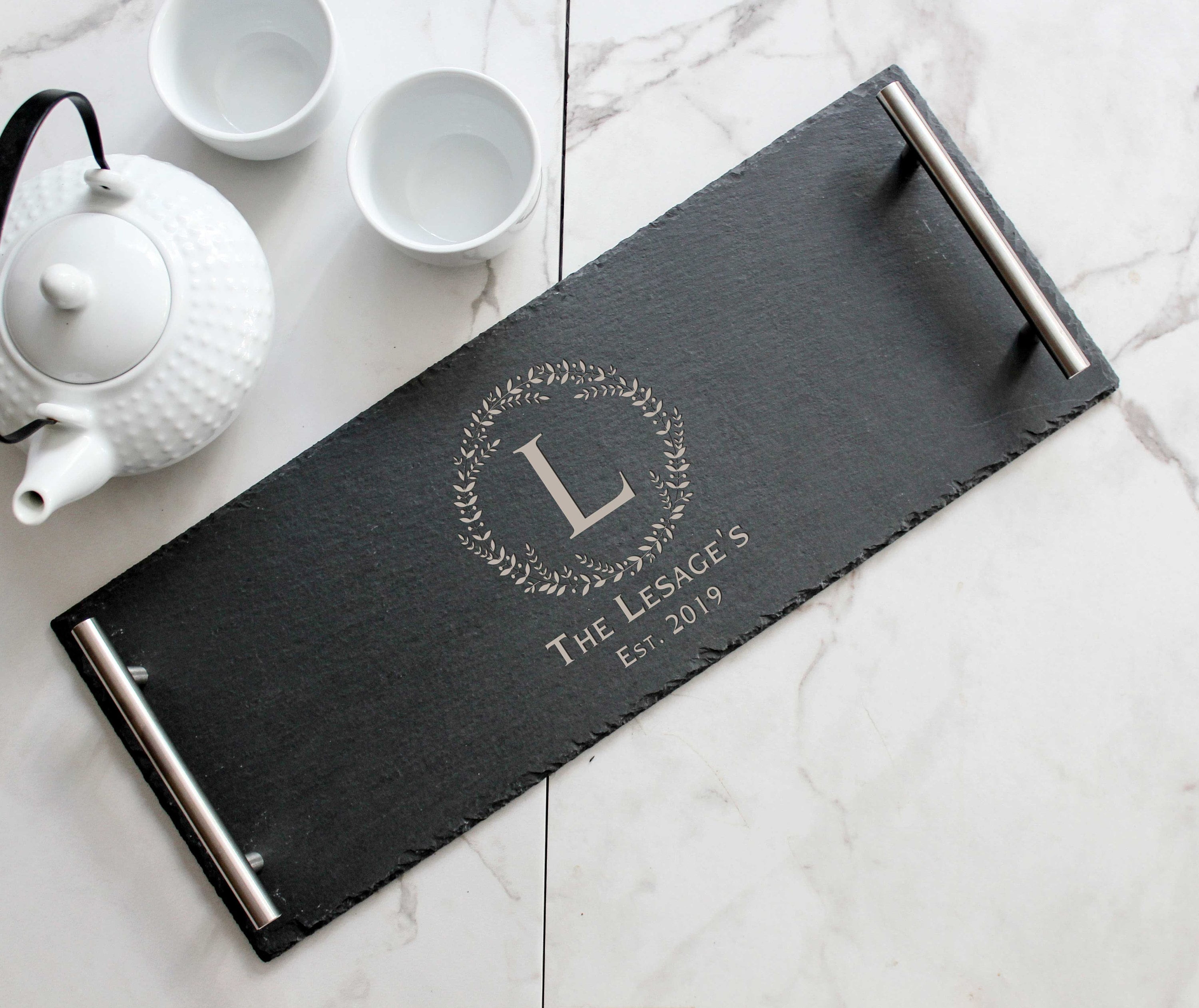 Personalized serving Tray, Custom serving tray, wedding gifts, Slate