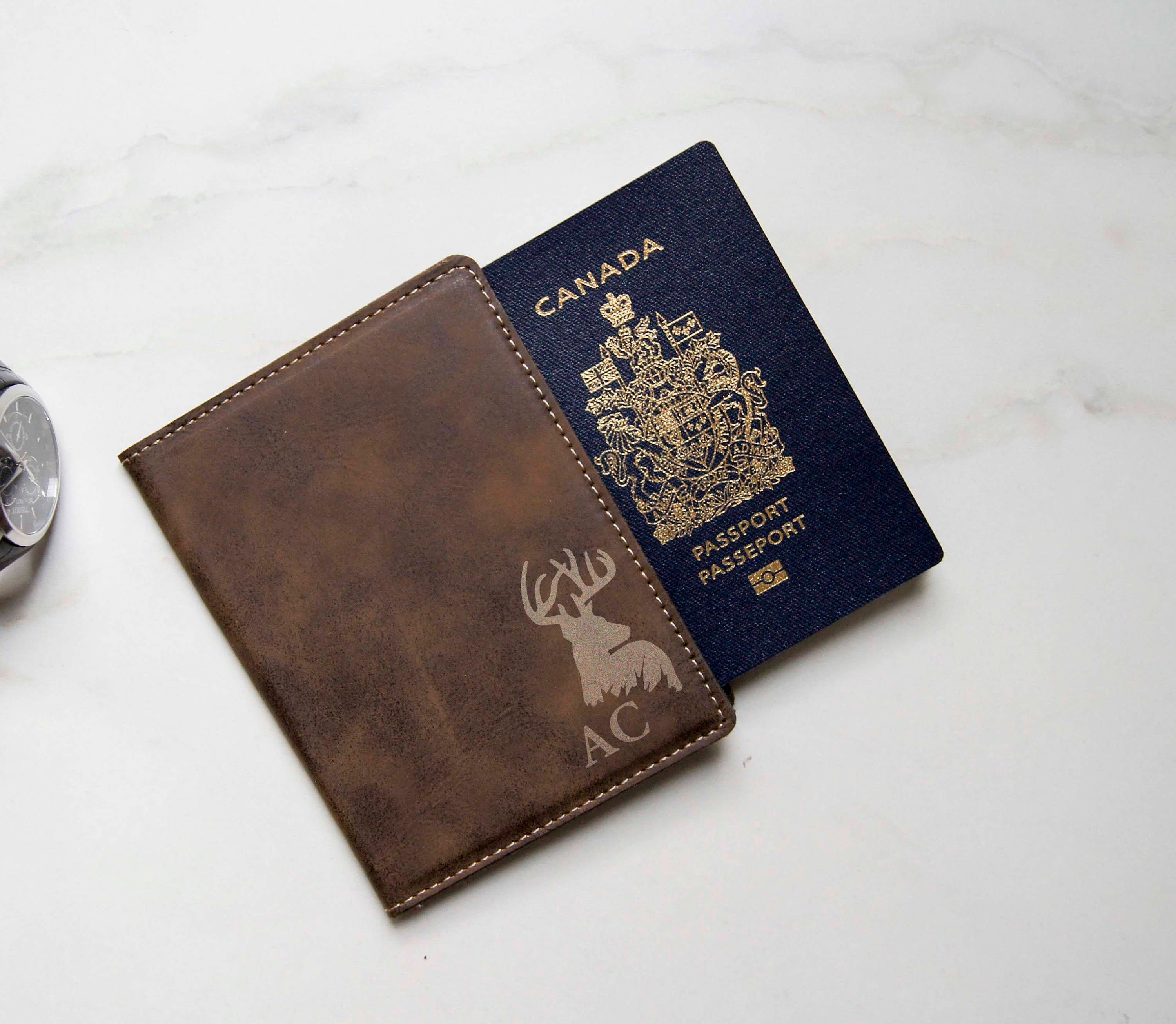 Custom Passport Cover, Personalized Passport Holders, Engraved Passport