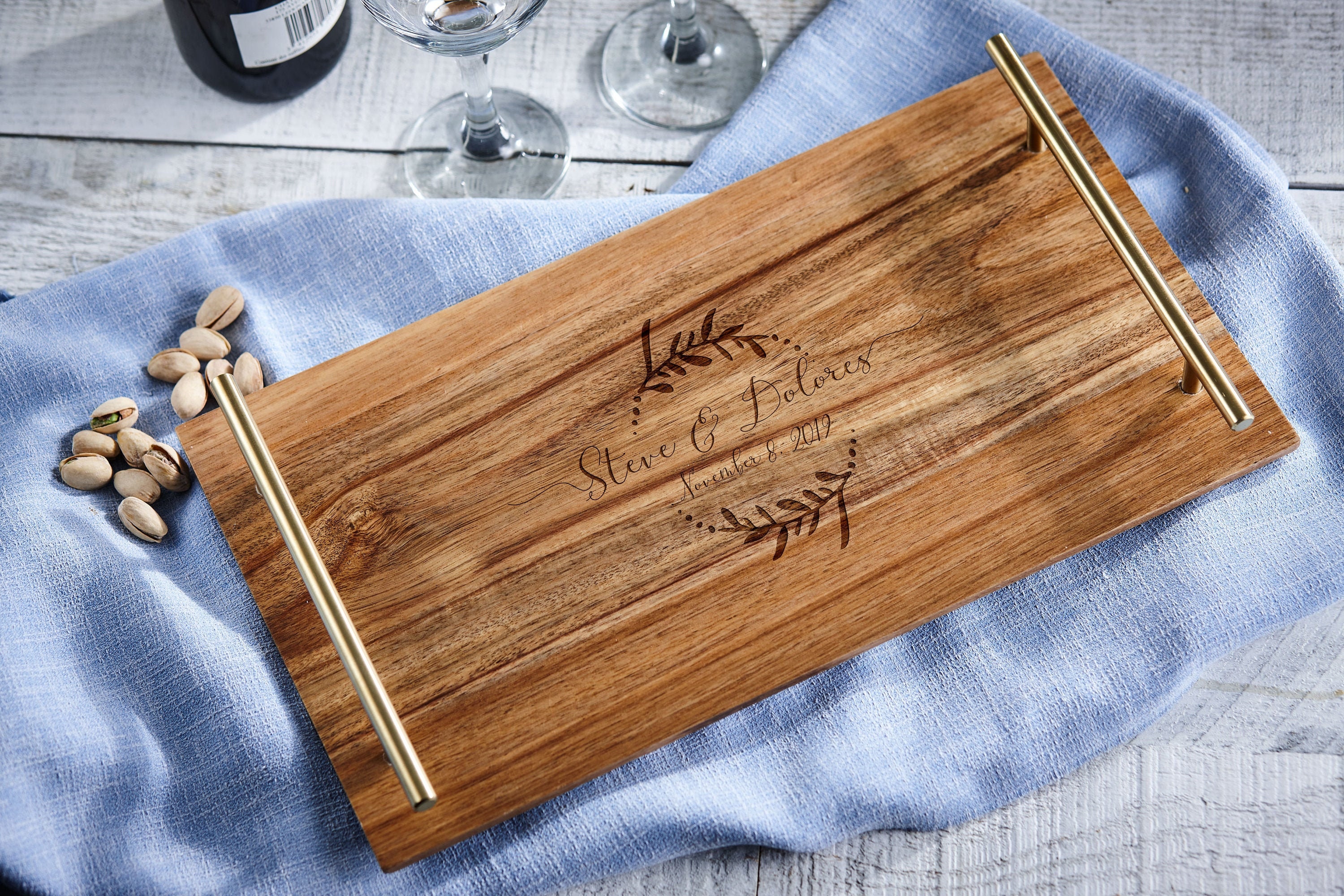 Personalized Serving Tray Custom Serving Tray Wedding Gifts Etsy Canada
