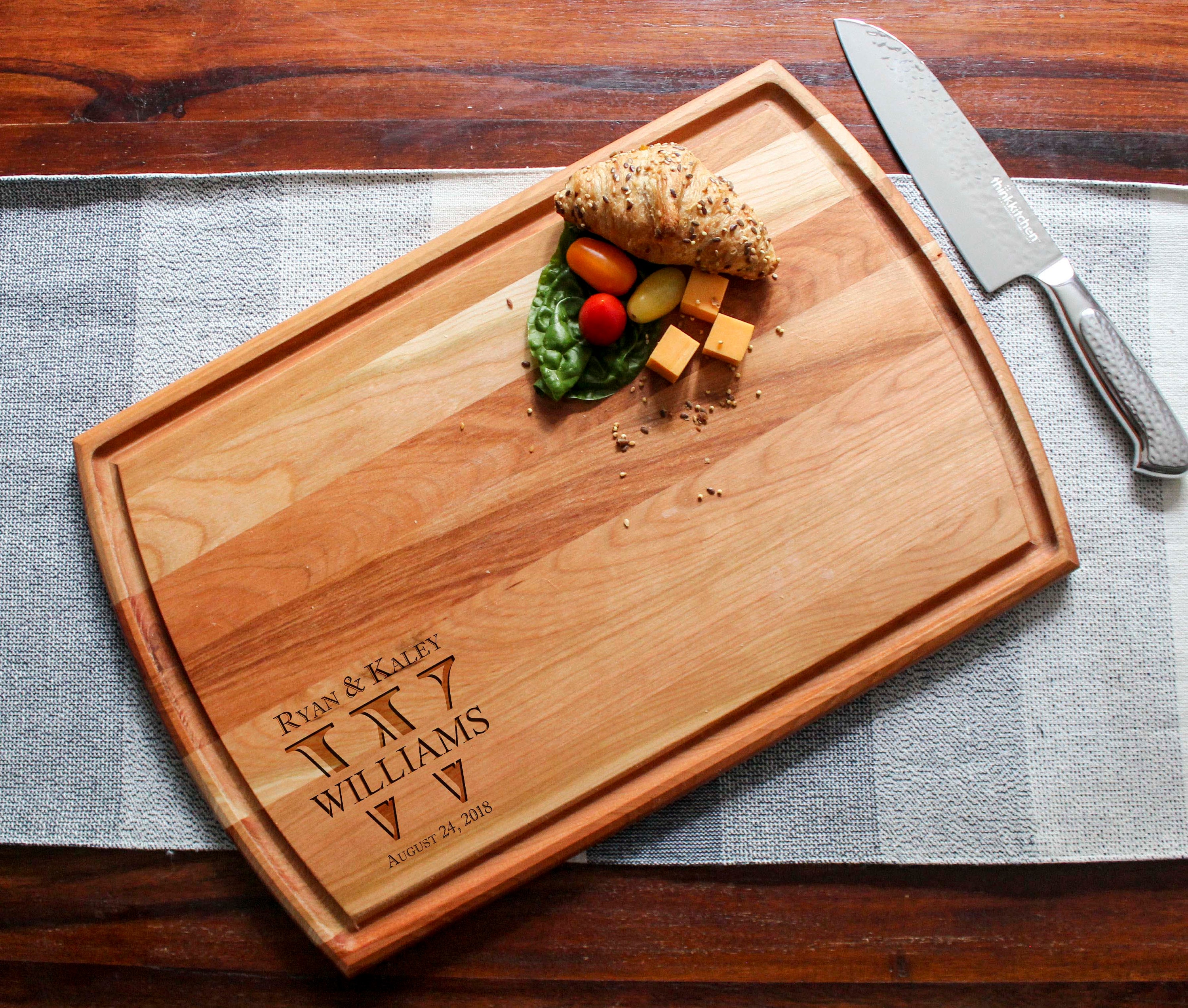 Personalized Cutting Board Boards With Juice Groove Engraved Cutting 