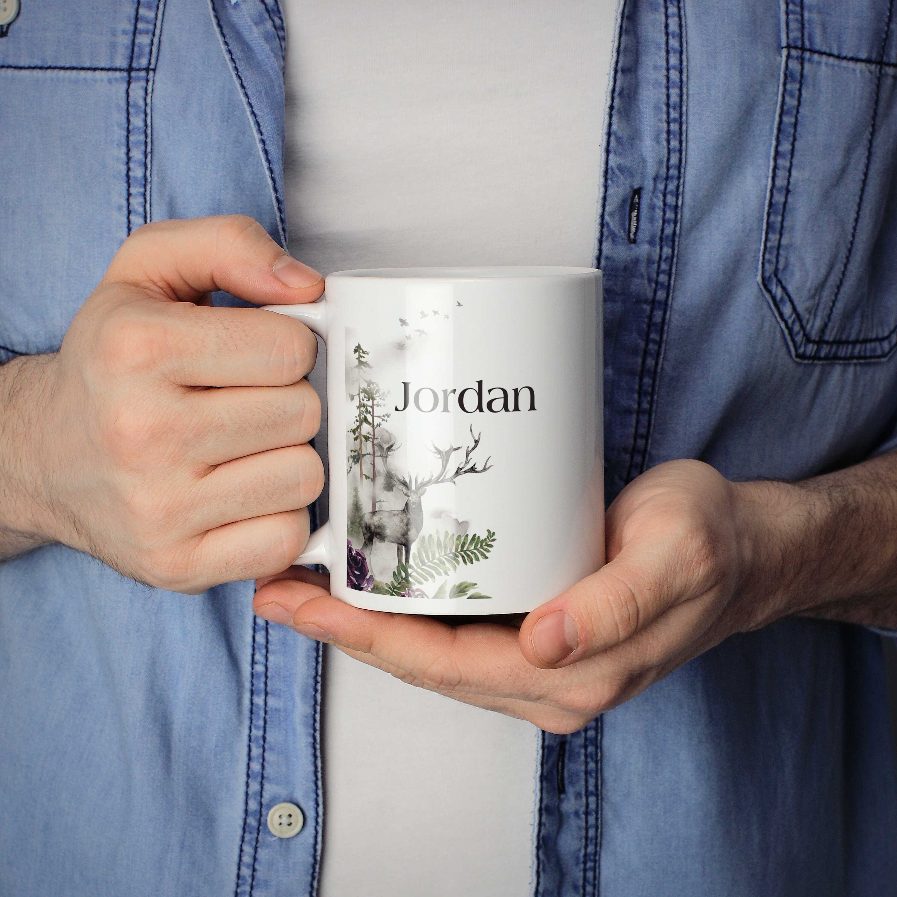 Personalized Flowers Coffee Mug Tumbler with Handle (15 oz) - Mamaw –  JustSoPosh