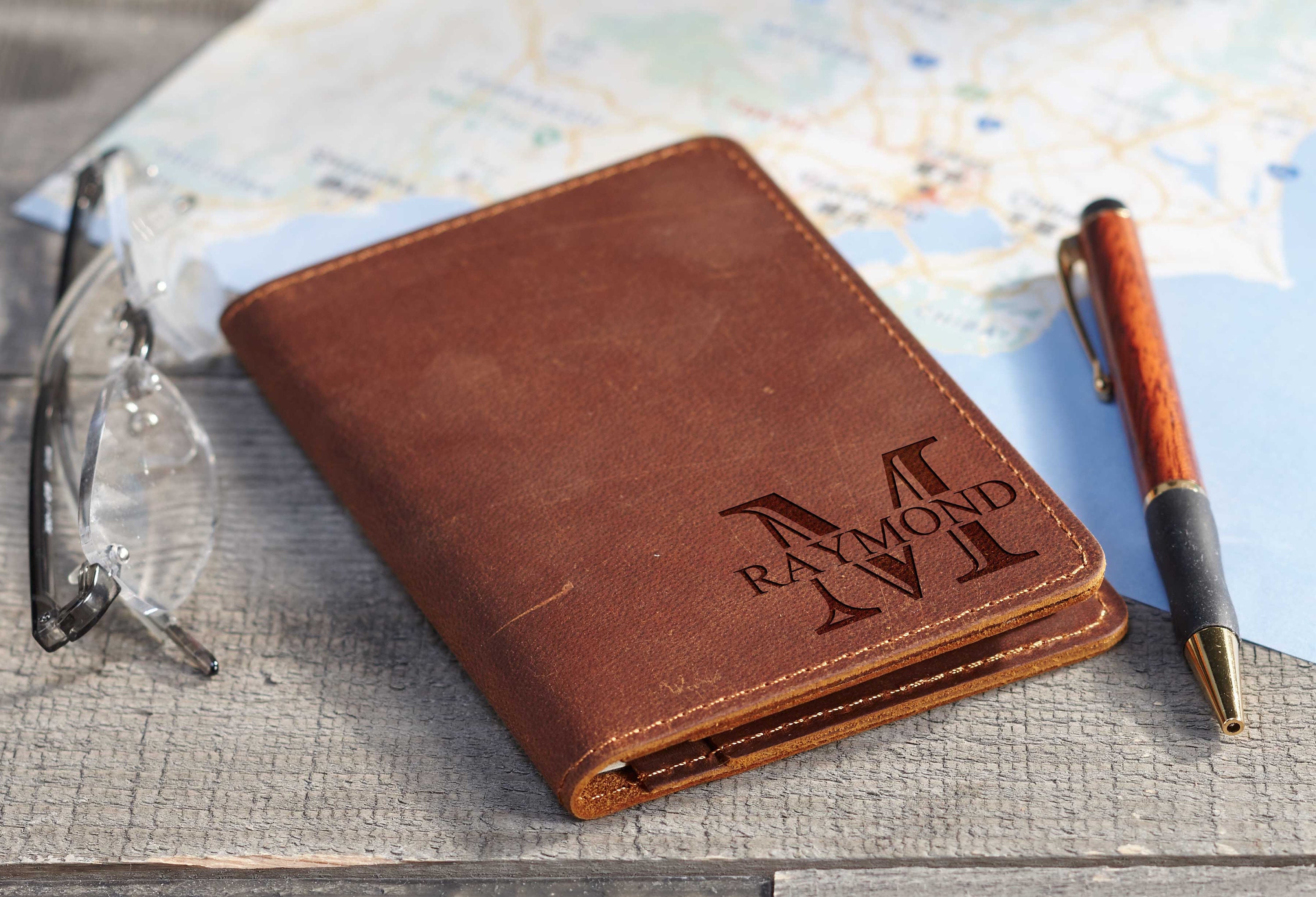Personalized Passport Cover - Premium Leather
