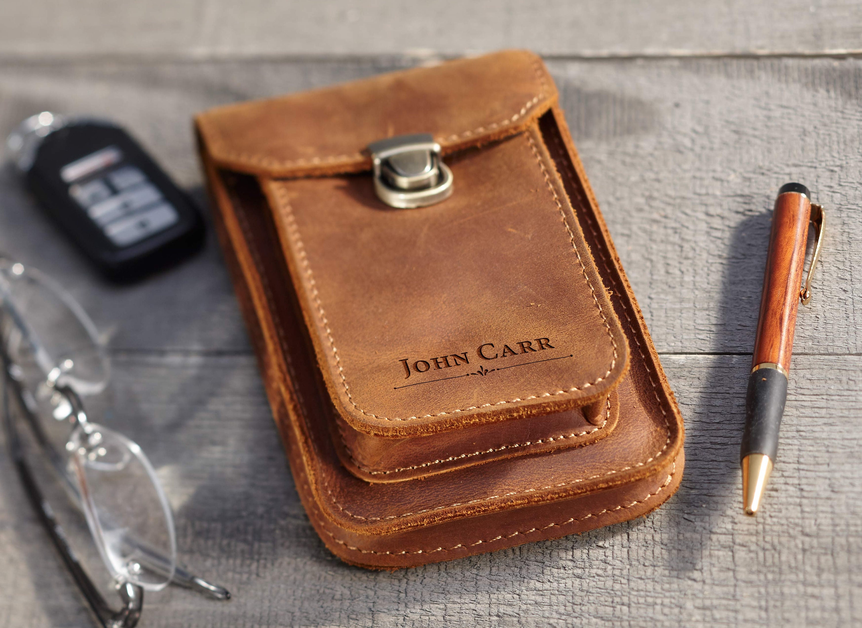 Personalized Belt Cell Phone Case Vertical Leather Cell Phone Etsy