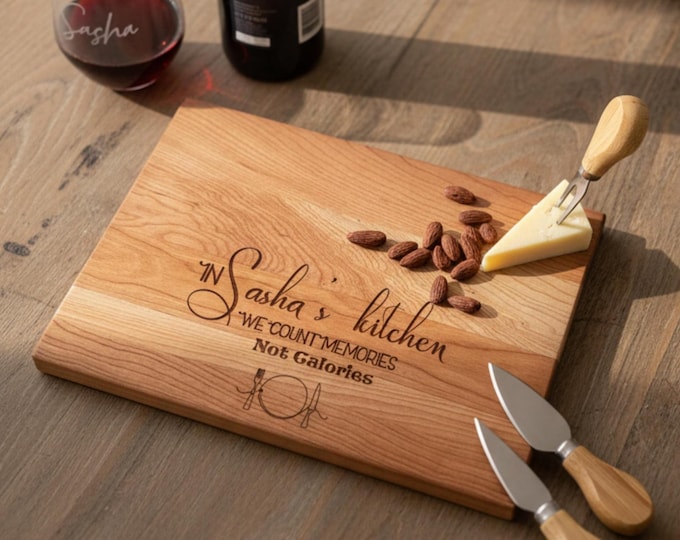 Personalized Cutting Board, Chef Gift: Custom engraved charcuterie  board, Gift for her, kitchen Decor, Gift for Mom, grandma Gift