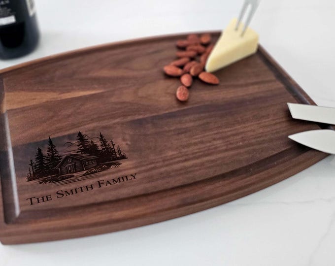 Personalized cutting board – Realtor Housewarming: Custom Engraved Closing Gift & Kitchen Charcuterie for Homeowners and Families