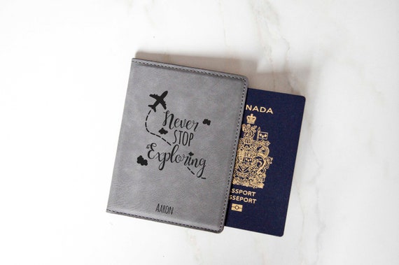 USA Personalized Passport Cover with Custom Name Unique Engraved Passport  Holder for Couples