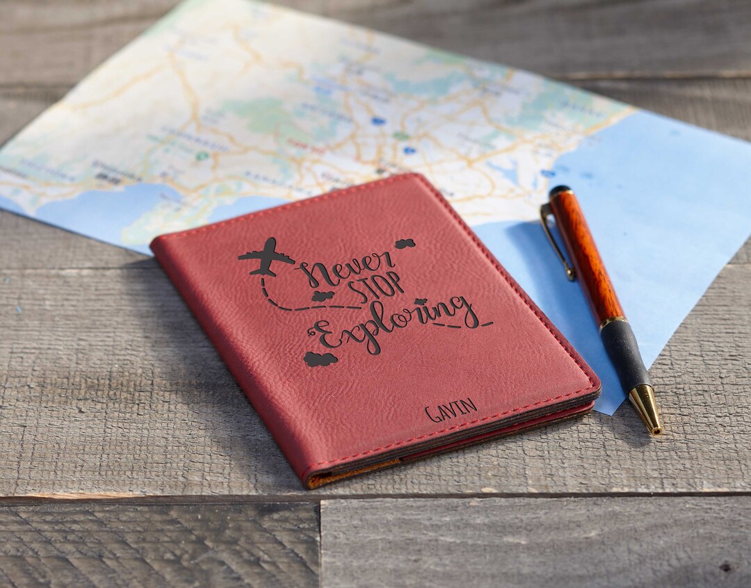 Custom Passport Cover, Personalized Passport Holders, Engraved Passport