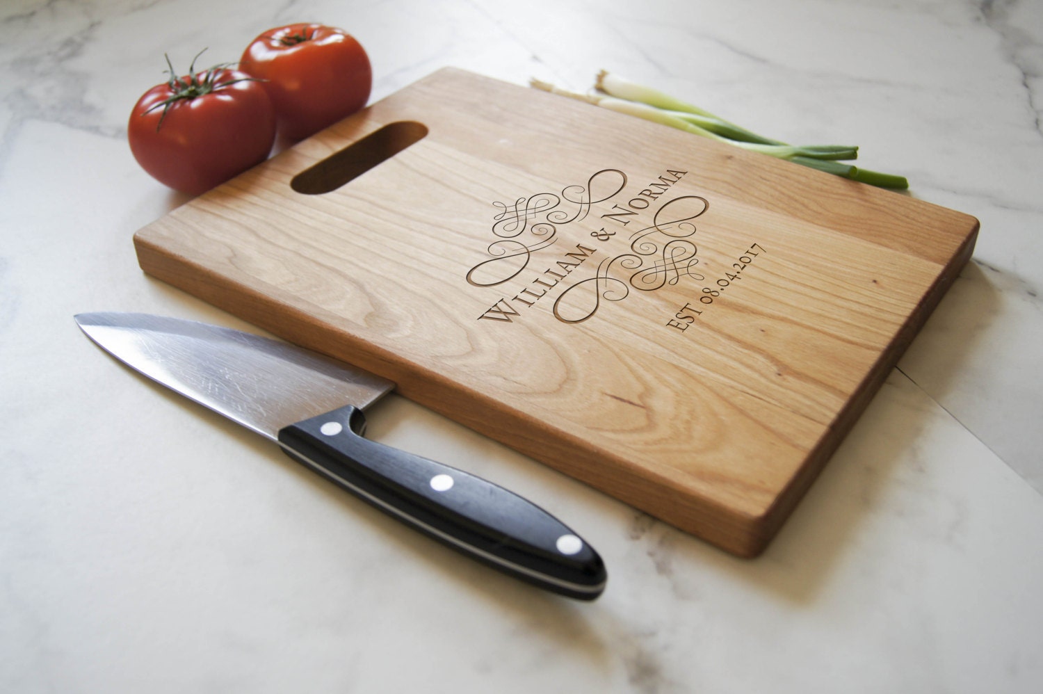 Personalized Cutting Board with handle Engraved cutting Etsy