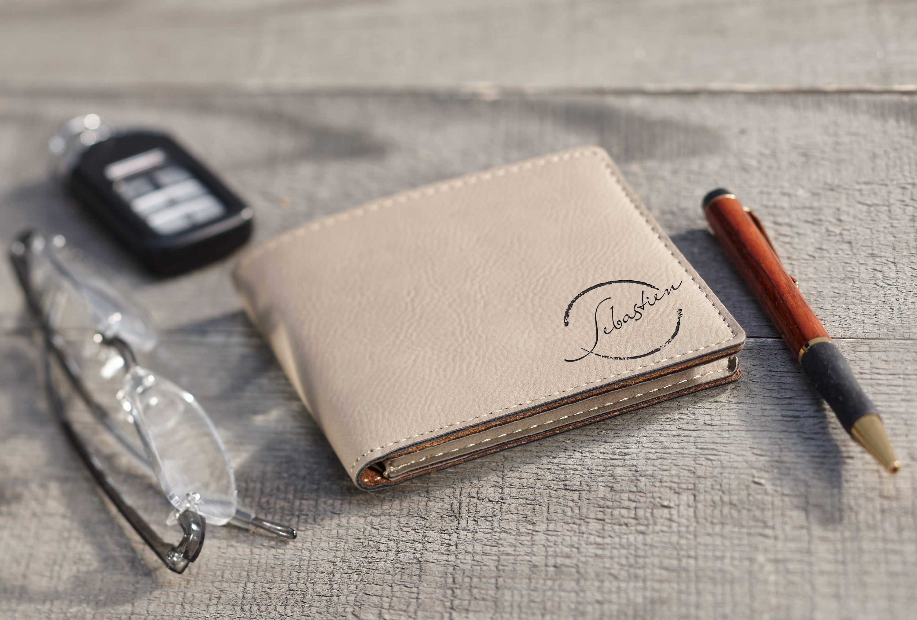 Personalized Mens Wallet, Custom leather Wallets, Leatherette wallets, Engraved Leather Wallet