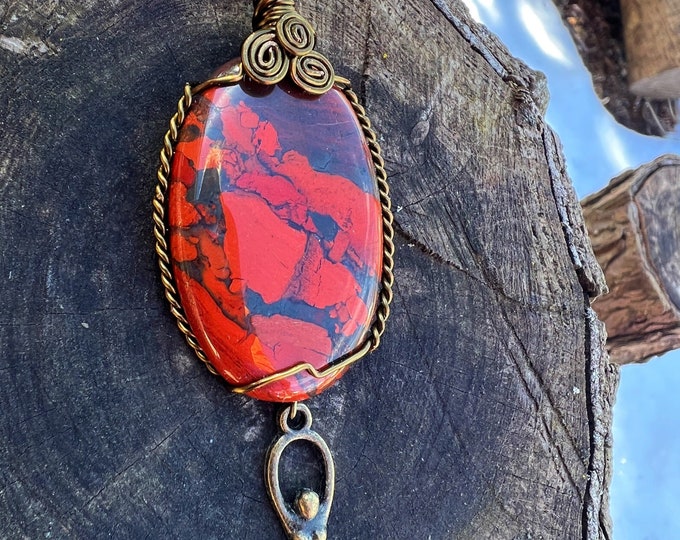 Goddess of Brimstone and Fire Crystal Goddess Necklace Etsy