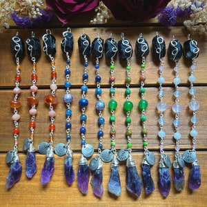Libra Crystal Car Charm: Healing Gemstone Rearview Mirror Accessory