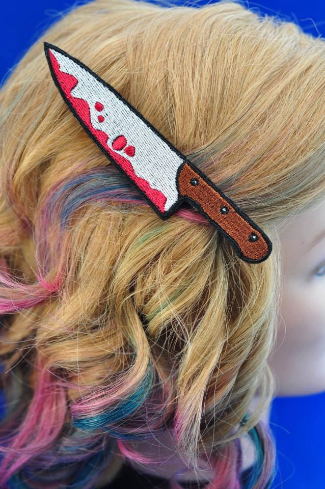 Bloody Butcher Knife Hairclip Etsy