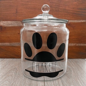 Custom Dog Treat Jar