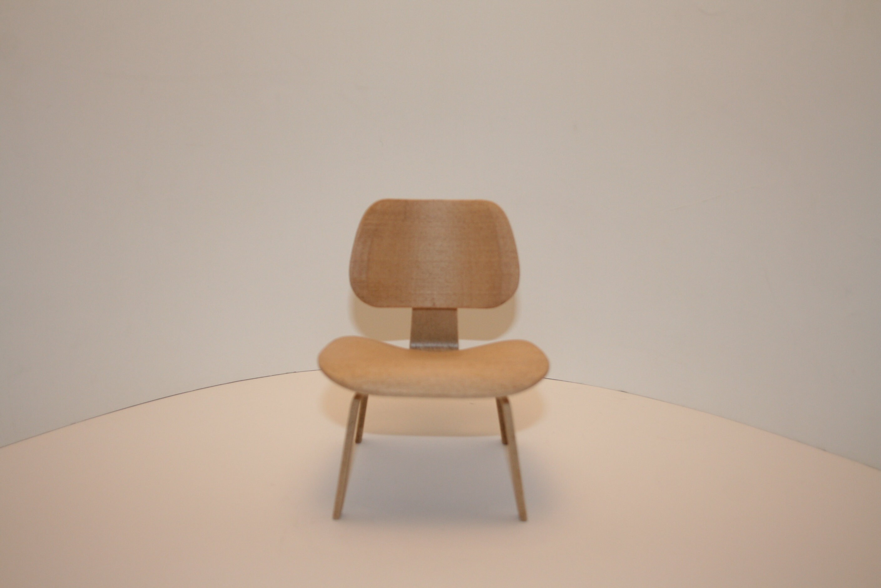 Miniature, Chair, LCW - Charles & Ray Eames, 1945, (scale 1:6) Height ...