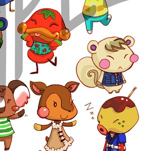 Animal Crossing Villagers: Cute Kawaii Vinyl Sticker Pack