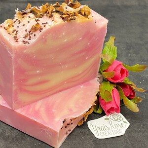 Wild Rose Perfumed Soap • Handmade Artistic Soaps Made in USA