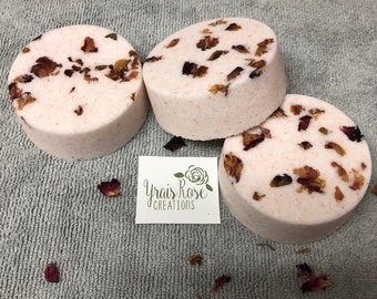 Rose Petal Bath Bomb Bath Fizzy Handmade Made in USA