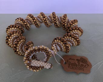 Jewelry Beaded bracelet - Celinni Bracelet - Peyote Bracelet - Japanese Beads - Toho Beads - Made in USA
