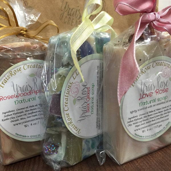 Gift Basket or Bag & Ribbon Bow Gift Wrapping for Soaps