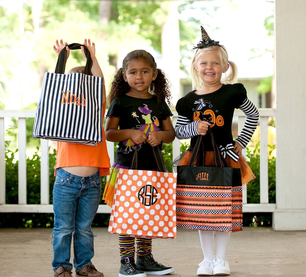trick or treat bag custom trick or treat bag monogrammed halloween tote monogrammed halloween bag