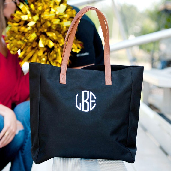Personalized Tote Bag College Tote Bag Monogrammed Tote Bag Etsy