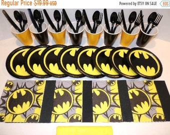 On Sale Batman Themed Place Settings For 8 People Etsy