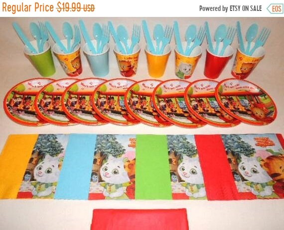 On Sale Daniel Tigers Place Settings For 8 People Etsy