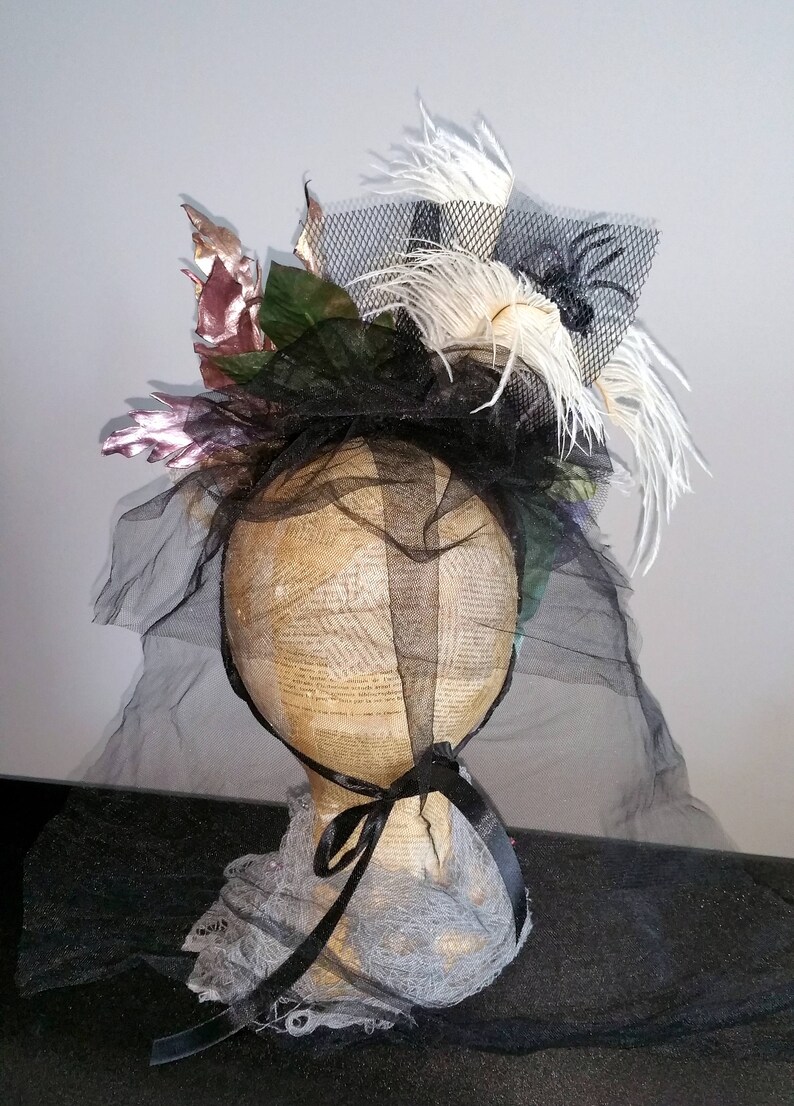 Headdress Tribal Headwear Skull Vintage Gothic Crown Halloween Headband Fantasy Headwear Tiara Sorcery Witchcraft Wizardry
