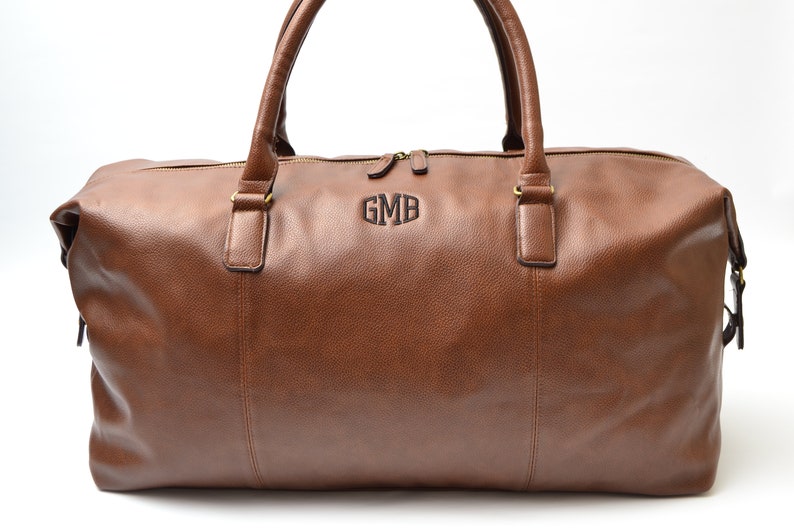 Personalized Mens Travel Bag, Groomsmen gift personalized, Groomsmen Travel bag,Custom bag Groomsmen, Monogrammed duffle bag, Weekend Bags R Brown bag only
