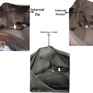 Weekender-Tasche personalisiert, personalisierte Weekender-Tasche, Weekender-Tasche für Männer, Weekender-Taschen, Duffle Bag mit Initialen, 2 Initialen A Bild 4