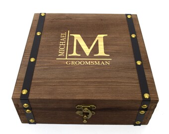Groomsman proposal box, gift for him. keepsake gift box, best man proposal, groomsman proposal box, personalised groomsmen box