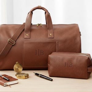Set di borse da viaggio per abiti: set di borse per abiti e per il lavaggio, borsa per abiti, borsa da weekend marrone e nera, borsa per abiti, beauty case, regalo aziendale