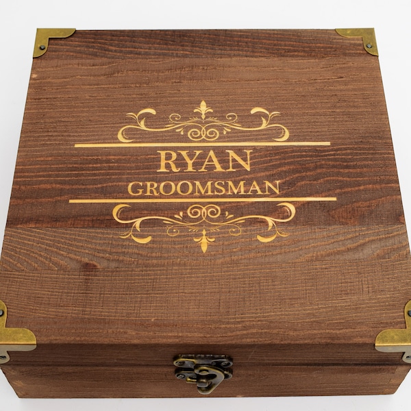 Keepsake gift box, wooden box, Bestman box, grooms gift idea