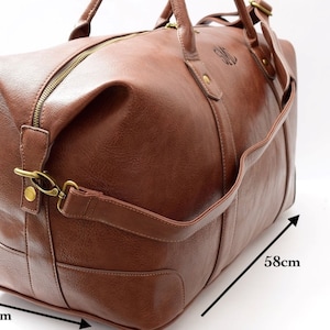 Travel Bag for men, Men duffle bag, Weekend travel bag for men, weekend bag personalized, Carry on luggage, Groomsmen gift bag, A Brown bag only