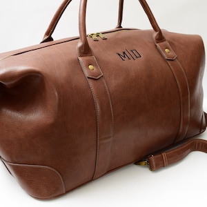 Weekender-Tasche personalisiert, personalisierte Weekender-Tasche, Weekender-Tasche für Männer, Weekender-Taschen, Duffle Bag mit Initialen, 2 Initialen A Bild 6