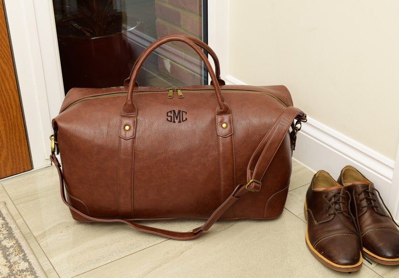 Travel Bag for men, Men duffle bag, Weekend travel bag for men, weekend bag personalized, Carry on luggage, Groomsmen gift bag, A image 7