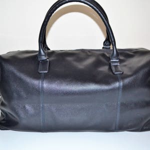 Groomsmen gift Personalized men travel bag, Monogrammed duffle, Men weekend Bag, Weekender Bag Leather look, Groomsmen proposal travel bag R image 4